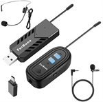 FerBuee Microfono Lavalier a clip wireless USB