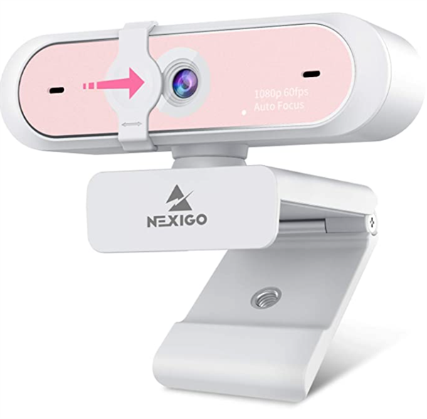 NexiGo N660P Pro Webcam 60FPS AutoFocus 1080P on doppio microfono e copertura privacy