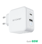 [GaN Tech] BlitzWolf BW-S18 65W Caricatore con Porta USB A e Porta USB C
