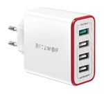 BlitzWolf® BW-PL5 Caricatore USB a 4 porte da 35 W QC3.0